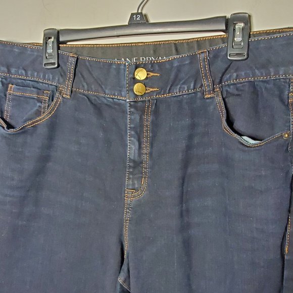 Lane Bryant High Rise Straight Dark Wash Denim Jeans Plus Size 18 - Picture 2 of 9